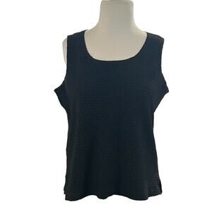 Vintage Windridge Cheryl Nash Women’s Black Tank Top Shirt Size M